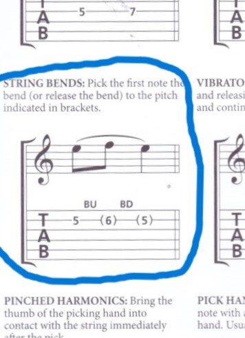 Guitar Bends RSL Rockschool notation MuseScore